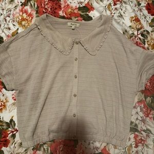 Cute collared Madewell top